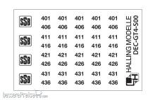 Halling DEC-GT4-S00 - Decals für neutrale GT4 Stuttgart