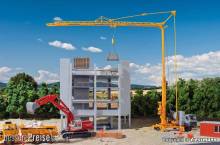 Kibri 15708 - Spur H0 LIEBHERR SK 20 Schnelleinsatzkran mit Auflieger und Anhänger