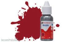 Humbrol DB0020 - HUMBROL ACRYLIC DROPPER BOTTLE 14ML No 20 Crimson - Gloss