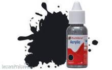 Humbrol DB0021 - HUMBROL ACRYLIC DROPPER BOTTLE 14ML No 21 Black - Gloss