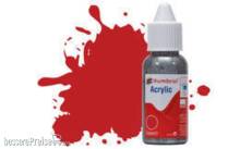Humbrol DB0060 - HUMBROL ACRYLIC DROPPER BOTTLE 14ML No 60 Scarlet - Matt