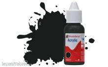 Humbrol DB0091 - HUMBROL ACRYLIC DROPPER BOTTLE 14ML No 91 Black Green Matt