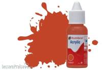 Humbrol DB0100 - HUMBROL ACRYLIC DROPPER BOTTLE 14ML No 100 Red Brown Matt