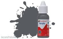 Humbrol DB0125 - HUMBROL ACRYLIC DROPPER BOTTLE 14ML No.125 US Dark Grey Matt