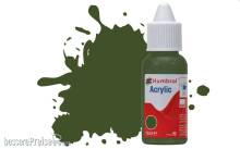 Humbrol DB0242 - HUMBROL ACRYLIC DROPPER BOTTLE 14ML No.242 RLM 71 Dunkelgrun Matt