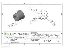 Halling ETH-BUX-SET - 8 Stück Kunststoff-Isolatorbuchsen