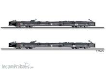 Tillig 15975 - Güterwagenset der DR, bestehend aus zwei Schmalspur-Rollwagen Rf4