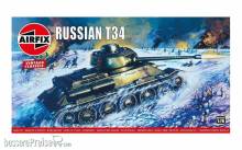 Airfix A01316V - 1:76 Russian T-34 Medium Tank,Vintage Classic