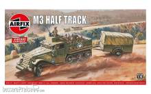 Airfix A02318V - 1:76 M3 Half Track & 1 Ton Trailer, Vintage Classics