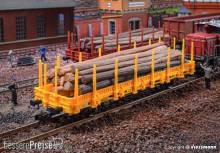 Kibri 16200 - Spur H0 Niederbordwagen, gelb
