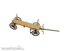 Modellbahn Engl 164001 - Fuhrwerk/Kutsche Langholzwag. 150 mm