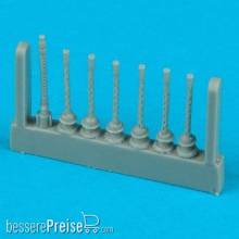 Quickboost QB72 029 - He 111H-6 gun barrels late version Für Hasegawa Bausatz.