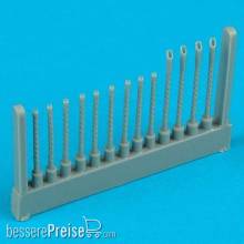 Quickboost QB72 032 - B-17G Flying Fortress gun barrels Für Hasegawa Bausatz.