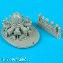 Quickboost QB72 040 - F6F Hellcat engine Für Academy Bausatz.