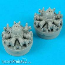 Quickboost QB72 051 - C-47 Dakota engines (for Italeri) für Italeri Bausatz