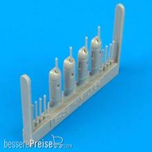 Quickboost QB72 088 - B-26B/C Marauder gun barrels für Hasegawa Bausatz