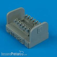 Quickboost QB72 165 - Spitfire Mk. IX exhausts - round für Hasegawa Bausatz