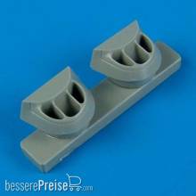 Quickboost QB72 198 - P-38J Lightning correct air intakes für Academy Bausatz