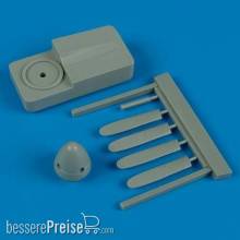 Quickboost QB72 292 - P-51B/C/D propeler w/tool (HAS)