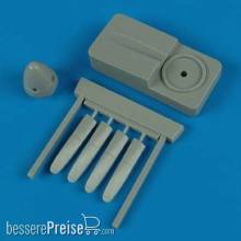 Quickboost QB72 299 - P-51D propeller w/tool for Tamiya