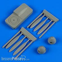 Quickboost QB72434 - Ju 88A propeller w/tool for Revell/Haseg