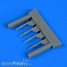 Quickboost QB72 625 - 1:72 Bf 109G-6 piston rods with undercarriage legs locks for Tamiya
