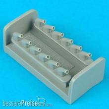 Quickboost QB48 060 - 1:48 P-51D Mustang exhausts-type B für Tamiya Bausatz