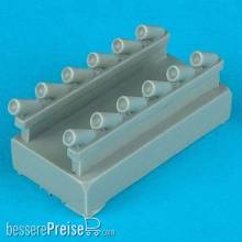 Quickboost QB48 063 - 1:48 Spitfire F Mk. 22/24 exhaust für Eduard und Airfix Bausatz