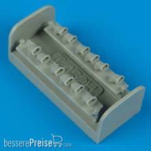 Quickboost QB48 132 - 1:48 Fw Ta 152H exhausts für Dragon und Italeri Bausatz