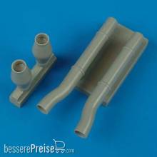 Quickboost QB48 284 - 1:48 Ju 87D-5N night exhaust type A for HAS