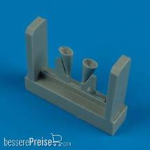 Quickboost QB48 350 - 1:48 MC.200 Saetta exhaust for Italeri