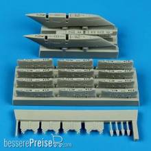 Quickboost QB48537 - 1:48 A-1 Skyraider pylons for Tamiya