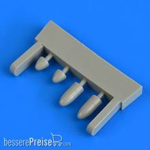 Quickboost QB48793 - 1:48 Spitfire Mk.IX blanking caps type B for Eduard
