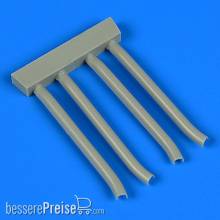 Quickboost QB48818 - 1:48 Pe-2 exhaust for Zvezda/Eduard
