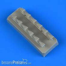 Quickboost QB48821 - 1:48 Bf 109 G-6 exhaust for Tamiya