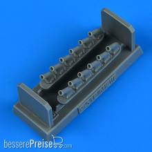 Quickboost QB48 945 - 1:48 P-51B/Mk.III Mustang exhaust for Tamiya