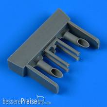 Quickboost QB48 947 - 1:48 Fokker G-1 exhaust for Mikromir
