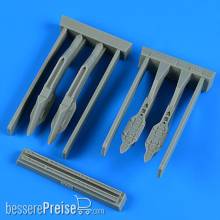 Quickboost QB49 049 - 1:48 F-35A Lightning II pylons & missile launchers TAMIYA