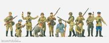 Preiser 16530 - Bausatz HO Infantrie+Paritsanen UdSSR
