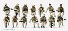 Preiser 16564 - HO US-Army modern.Fahrer