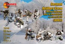 Mars Figures MS72142 - German Artillery Crew (winter uniform) with 10,5cm LG42/43 & 8cm s.G.W.34 WWII