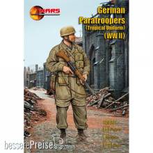 Mars Figures MS32029 - 1:32 WWII German Paratroopers (Tropical Uniform)