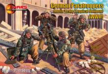 Mars Figures MS32037 - 1:32 German Paratroopers Mortar Team (Tropical Uniform) WWII