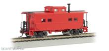 Bachmann 16806 - Painted, Unlettered, Red - NE Steel Caboose (HO Scale)