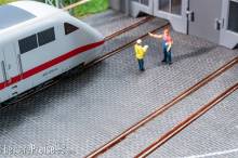 Faller 170311 - PREMIUM Straßenfolie Kopfsteinpflaster, dunkelgrau