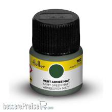 Heller 9102 - Peinture Acrylic 102 vert armee mat