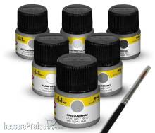 Heller 9401 - Farbenset Flugzeuge Zivil (Acryl, 6 x 12 ml)
