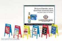 Preiser 17208 - H0 Plakattafel, Werbeschilder