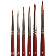 Faller 172110 - Pinsel-Set, Rundpinsel mit brauner Spitze