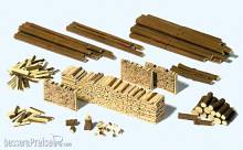Preiser 17609 - Stämme, Holzscheite, Holzstapel unbemalt